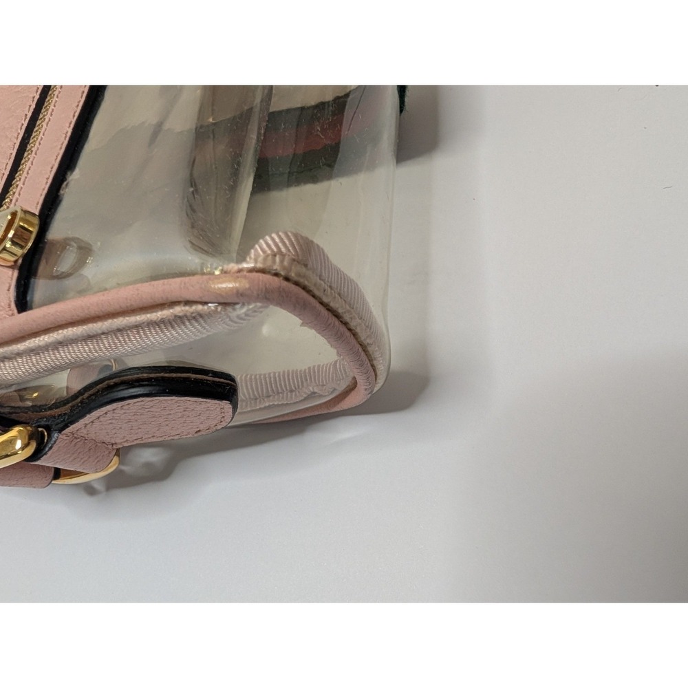 Gucci Ophidia Mini Bag Clear Vinyl Purse Crossbody Shoulder Stadium Bag - Picture 11 of 15
